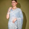 EXQUISITE BOUTIQUE DESIGNER LUKNOWI SAREE FOR PARTY & GATHERINGS