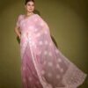 EXQUISITE BOUTIQUE DESIGNER LUKNOWI SAREE FOR PARTY & GATHERINGS