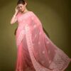 EXQUISITE BOUTIQUE DESIGNER LUKNOWI SAREE FOR PARTY & GATHERINGS